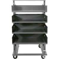 Double-Sided Heavy Duty A-Frame Cart with 8 Large Trays, 38" x 30" x 63", 2500 lbs. Capacity Nuna Depot Inc.