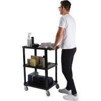 Chariot utilitaire avec tablette plate, 3 tiers, 18-1/8" x 37-3/8" x 27-3/4", Capacit&eacute; 330 lb Nuna Depot Inc.