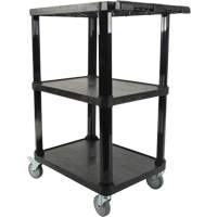 Chariot utilitaire avec tablette plate, 3 tiers, 18-1/8" x 37-3/8" x 27-3/4", Capacit&eacute; 330 lb Nuna Depot Inc.