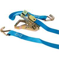 Ratchet Strap, J-Hook, 1" W x 16' L, 835 lbs. (379 kg) Working Load Limit Nuna Depot Inc.