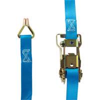 Ratchet Strap, J-Hook, 1" W x 16' L, 835 lbs. (379 kg) Working Load Limit Nuna Depot Inc.