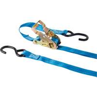 Ratchet Strap, J-Hook, 1" W x 15' L, 500 lbs. (227 kg) Working Load Limit Nuna Depot Inc.