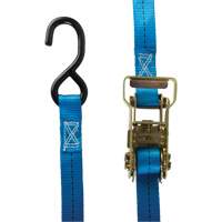 Ratchet Strap, J-Hook, 1" W x 15' L, 500 lbs. (227 kg) Working Load Limit Nuna Depot Inc.