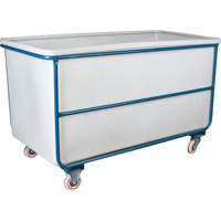 Chariot-caisse &agrave; parois droites, Poly&eacute;thyl&egrave;ne blanc, 51" lo x 33" la x 39" h, Volume 25 pi³, Capacit&eacute; 1000 lb Nuna Depot Inc.