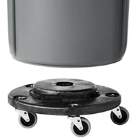 Brute&reg; Dolly, Polyethylene, Black, Fits: 20 - 55 US Gal. Nuna Depot Inc.