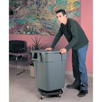 Square BRUTE&reg; Dollies, Polyethylene, Black Nuna Depot Inc.