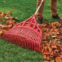 Leaf Rake, 24" Blade, Wood Handle, Plastic Blade Nuna Depot Inc.