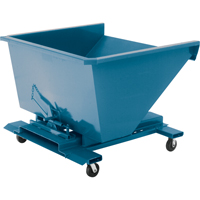 Self-Dumping Hopper, Steel, 1/2 cu.yd., Blue Nuna Depot Inc.