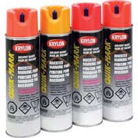 Industrial Quik-Mark Solvent-Based Inverted Marking Paint, 17 oz., Aerosol Can Nuna Depot Inc.