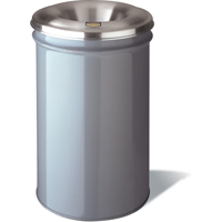 Cease-Fire&reg; Waste Cans, Metal, 4.5 US Gal. Nuna Depot Inc.