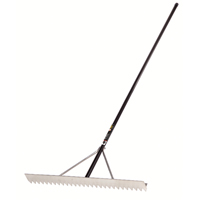 Pro Asphalt Rake, 36" W, Aluminum Blade, 28 Tines Nuna Depot Inc.
