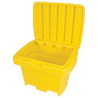 Heavy-Duty Outdoor Salt and Sand Storage Container, 30" x 24" x 24", 5.5 cu. Ft., Yellow Nuna Depot Inc.