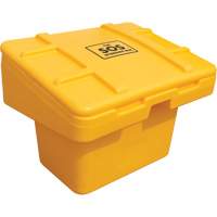 Salt Sand Container SOS, With Hasp, 30" x 24" x 24", 5.5 cu. Ft., Yellow Nuna Depot Inc.