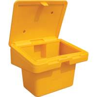 Salt Sand Container SOS, With Hasp, 30" x 24" x 24", 5.5 cu. Ft., Yellow Nuna Depot Inc.