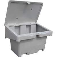 Salt Sand Container SOS, With Hasp, 42" x 29" x 30", 11 cu. Ft., Grey Nuna Depot Inc.