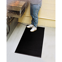 Tapis Comfort-King antistatique, 2' la x 3' lo x 3/8" &eacute;p, Rugueux, Gris Nuna Depot Inc.