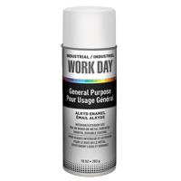 Peinture industrielle Work Day, Blanc, Brillant, 10 oz, Canette a&eacute;rosol Nuna Depot Inc.