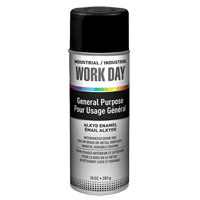 Industrial Work Day Paint, Black, Very Flat, 10 oz., Aerosol Can Nuna Depot Inc.
