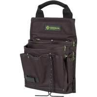 Tool Bag, Nylon, 7 Pockets, Black Nuna Depot Inc.