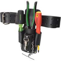 Tool Belt Pouch, Multiple Tool Holder, Leather, 4 Pockets Nuna Depot Inc.