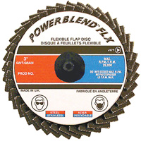 POWERBLEND FLX Roll-on Flap Disc, 2" x Type R, Z40 Grit, Zirconia Alumina Nuna Depot Inc.