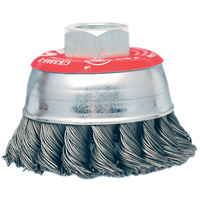 High-Performance Knot Twisted Cup Brush, 3" Dia. x 10mm x 1.25" Arbor Nuna Depot Inc.
