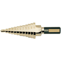 Super Premium Step Drill, 1/8" - 1/2" , 1/32" Increments, High Speed Steel Nuna Depot Inc.