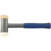 Heavy-Duty Soft-Face Dead Blow Hammer, 2.25 lbs. Head Weight, Polyurethane Face, Tubular Steel Handle Nuna Depot Inc.