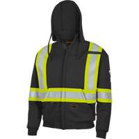 337SF Flame-Resistant Zip Style Hoodie, Men's, Small, Black, 22 cal/cm² Nuna Depot Inc.