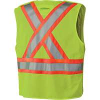 6936 Veste de s&eacute;curit&eacute; d&eacute;tachable en 5 points, Jaune lime haute visibilit&eacute;, 2T-Grand, Polyester Nuna Depot Inc.
