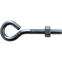 Eye Bolt, 3/8" Dia., 6" L, Zinc Plated Nuna Depot Inc.