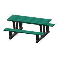 Recycled Plastic Outdoor Picnic Tables, 72" L x 60-5/16" W, Green Nuna Depot Inc.