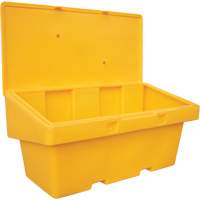 Salt Sand Container SOS, With Hasp, 72" x 36" x 36", 36 cu. Ft., Yellow Nuna Depot Inc.