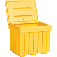 Economy Salt Sand Storage Container, 32" x 23" x 27-1/2", 10 cu. Ft., Yellow Nuna Depot Inc.