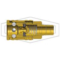 M-Series ARO Pneumatic Manual Coupler, 1/4" Nuna Depot Inc.