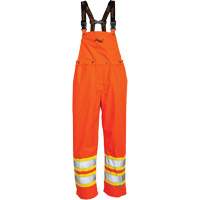 Journeyman&reg; 300D Bib Pants, Polyester, Large, High Visibility Orange Nuna Depot Inc.