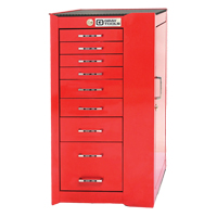 Armoire mobile de s&eacute;rie PRO+, 8 tiroirs, 19" la x 19" p x 36-1/2" h, Rouge Nuna Depot Inc.