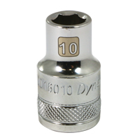 Metric Socket, 10 mm, 1/2" Drive, 6 Points Nuna Depot Inc.