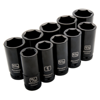 SAE Socket Set, 10 Pcs, Impact, 3/4" Drive Size, Deep Nuna Depot Inc.