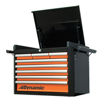 Coffre &agrave; outils sup&eacute;rieur, 28" la, 8 tiroirs, Noir/Orange Nuna Depot Inc.