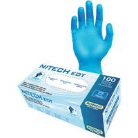 EDT&reg; Examination Gloves, Small, Nitech&reg;, 5-mil, Powder-Free, Blue, Class 2 Nuna Depot Inc.