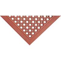 Tapis de s&eacute;rie Competitor, &agrave; fentes, 3' x 5' x 7/8", Orange, Caoutchouc naturel Nuna Depot Inc.