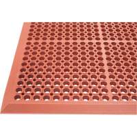 Tapis de s&eacute;rie Competitor, &agrave; fentes, 3' x 5' x 7/8", Orange, Caoutchouc naturel Nuna Depot Inc.