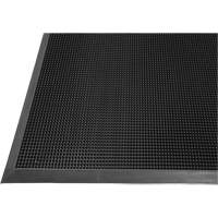 Tapis Gritstop Fingermat, Caoutchouc, Grattoir Type, Motif Textur&eacute;, 2' x 2-2/3', Noir Nuna Depot Inc.