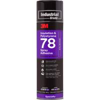 Polystyrene Foam Insulation 78 Spray Adhesive, 24 oz., Aerosol Can, Clear Nuna Depot Inc.