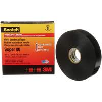 Ruban isolant Super 88 de calibre professionnel Scotch, 19 mm (3/4") la x 32,9 m (108') lo, 8,5 mils, Noir Nuna Depot Inc.