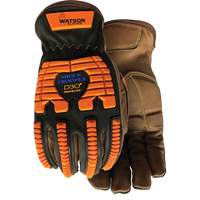 Drill Sergeant Impact Gloves, Large, Grain Leather Palm, Slip-On Cuff Nuna Depot Inc.