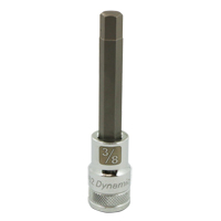 SAE Long Bit Socket, 3/8" x 3.94" L, 1/2" Drive Nuna Depot Inc.