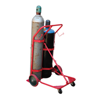 Cylinder Cart, Mold-on Rubber Wheels, 25-1/2"W x 7"L Base, 350 lbs. Nuna Depot Inc.