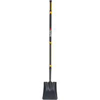 Pro Square Point Shovel, Fibreglass, Tempered Steel Blade, Straight Handle, 48" Long Nuna Depot Inc.
